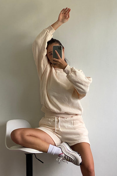 [EVERYDAY] Any Given Sunday Lounge Sweatshorts - Alabaster