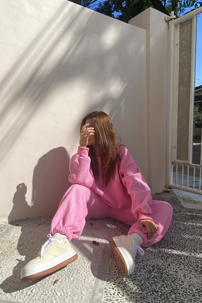 [EVERYDAY] Don’t Sweat It Essential Jogger Pants - Taffy Pink