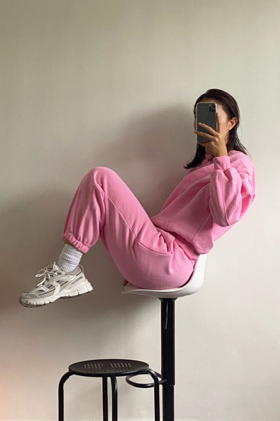 [EVERYDAY] Don’t Sweat It Essential Jogger Pants - Taffy Pink