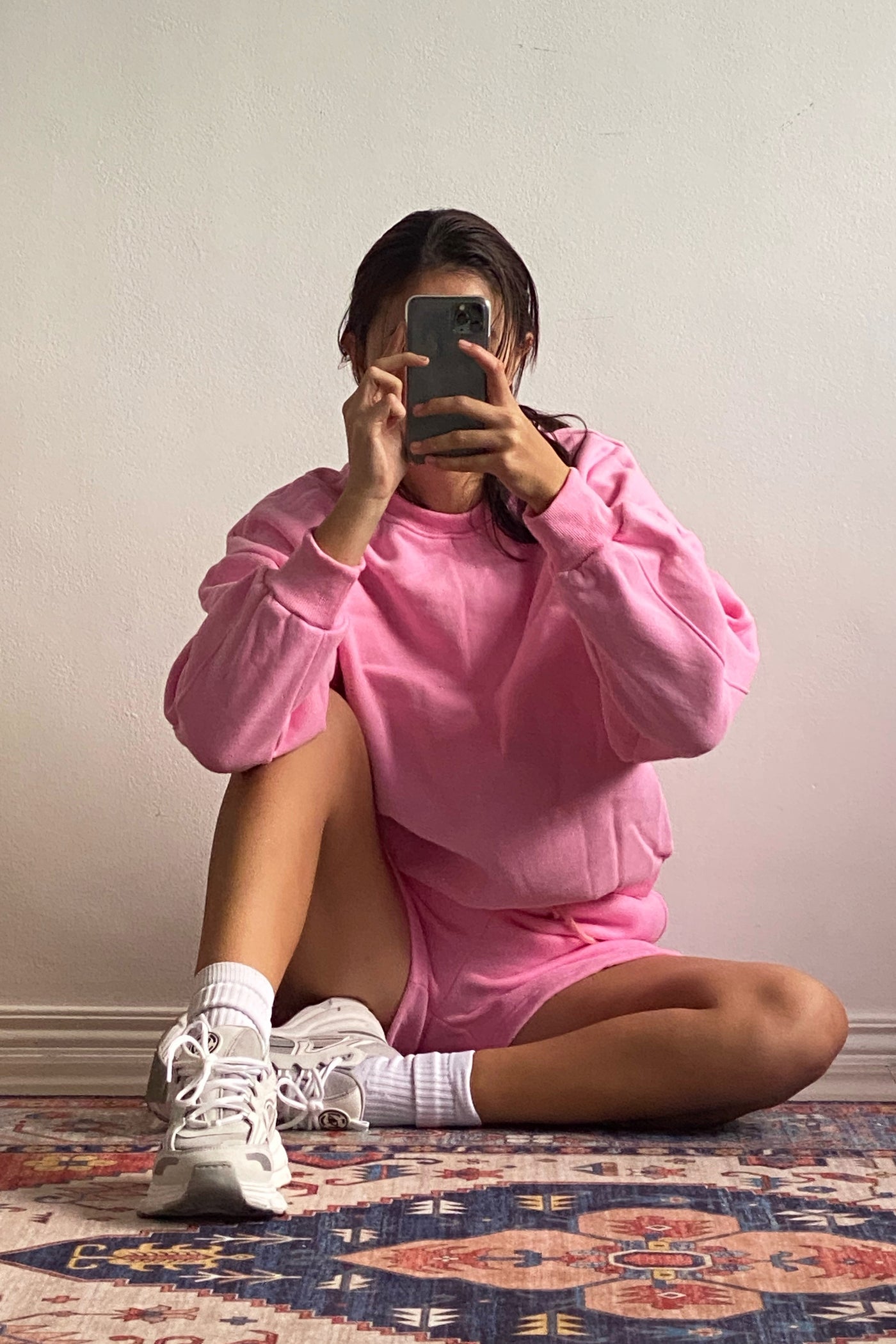 [EVERYDAY] Day Tripper Lounge Sweatshirt - Taffy Pink