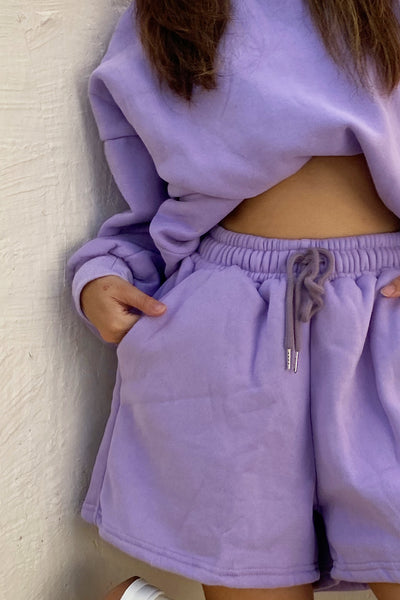 [EVERYDAY] Any Given Sunday Lounge Sweatshorts - Wild Wisteria
