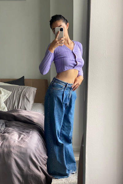 Easy Lover Lightweight Knit Cardigan - Lilac