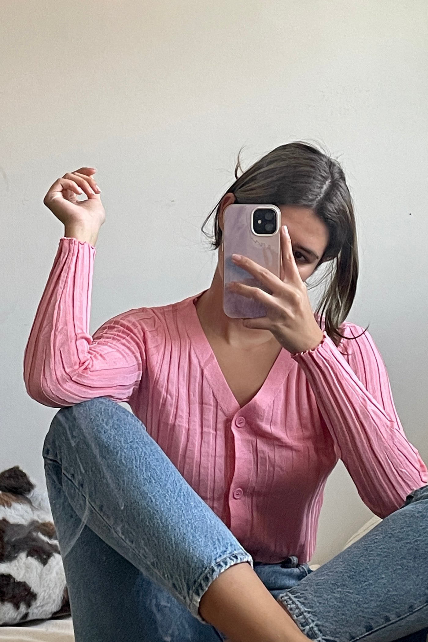 Easy Lover Lightweight Knit Cardigan - Raspberry