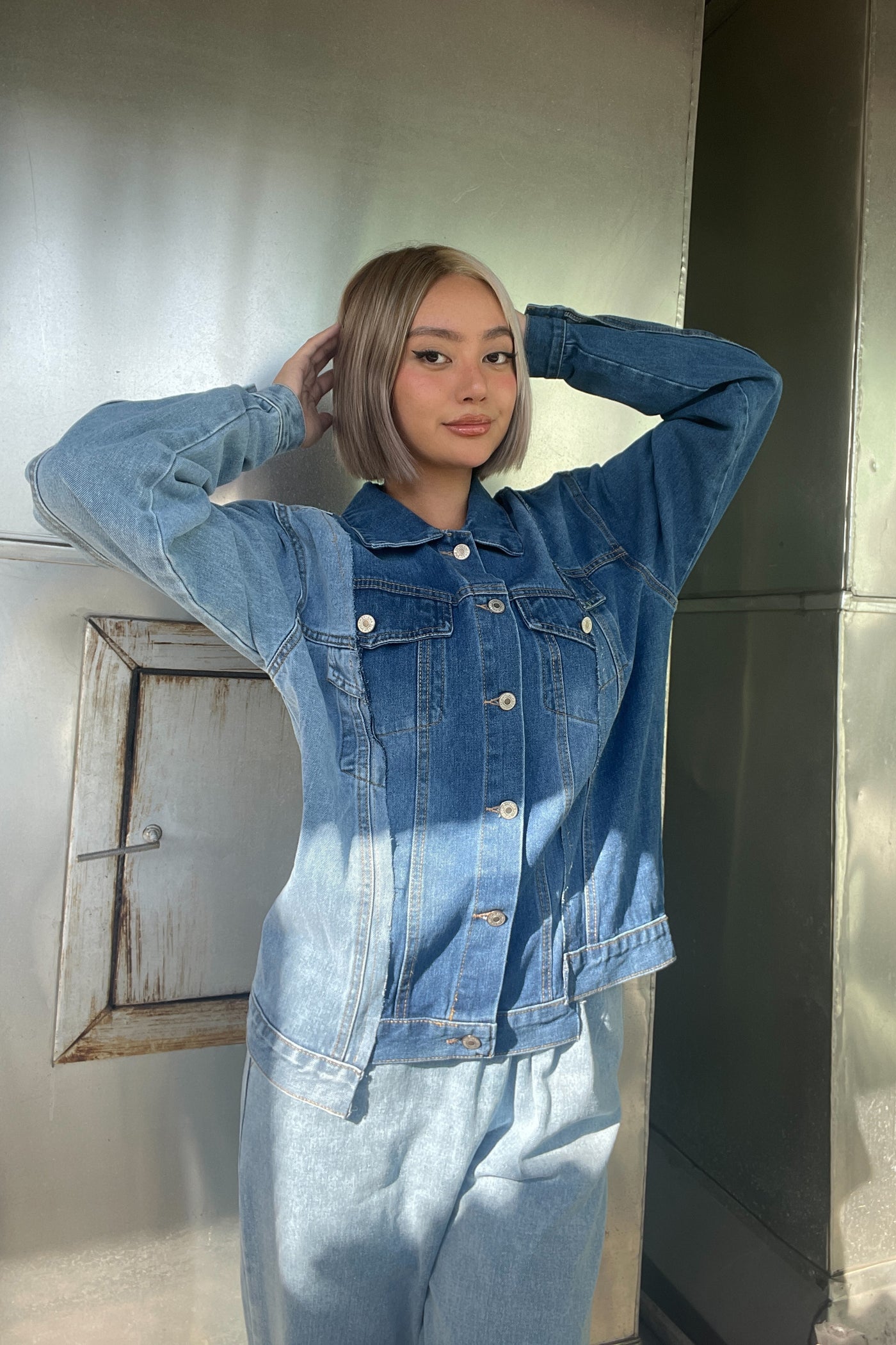 [GOOD JEANS] True To You Patchwork Denim Jacket