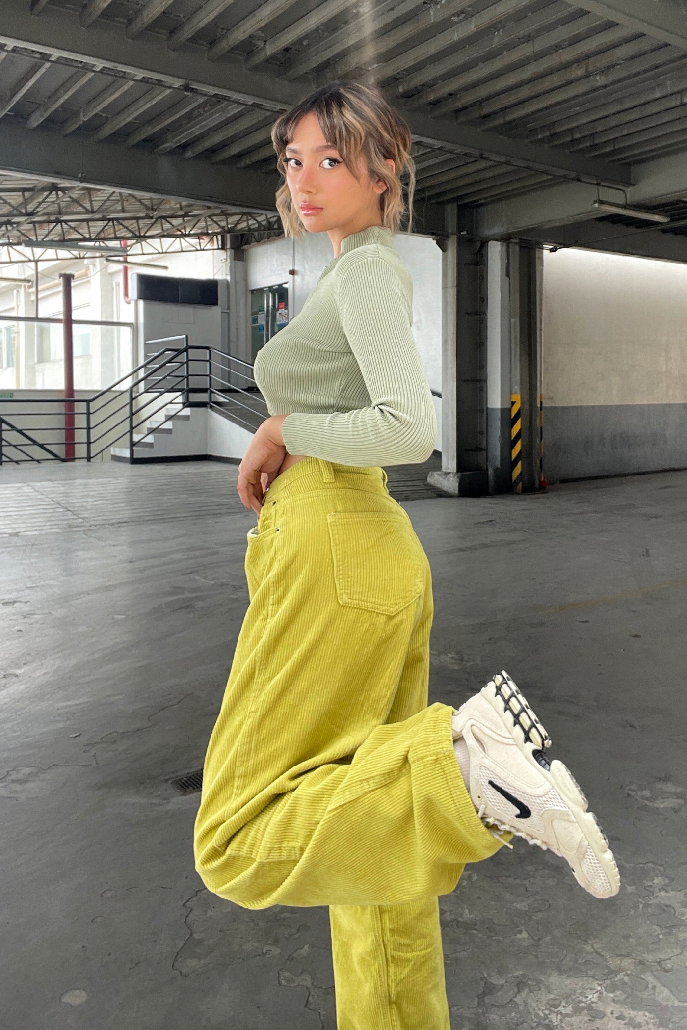 [Good Jeans] Random Rules Baggy Cord Pants - Honey