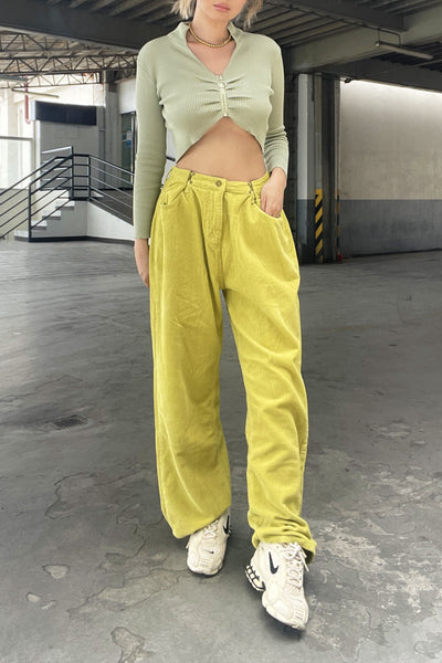 [Good Jeans] Random Rules Baggy Cord Pants - Honey