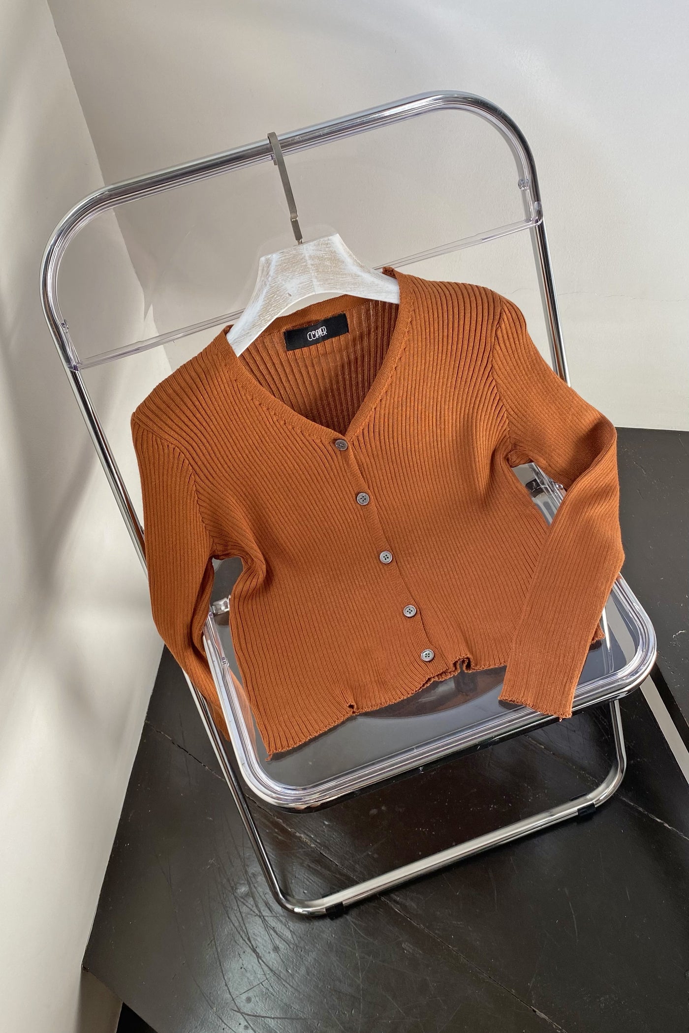 Good Times Essential Knit Cardigan - Chestnut