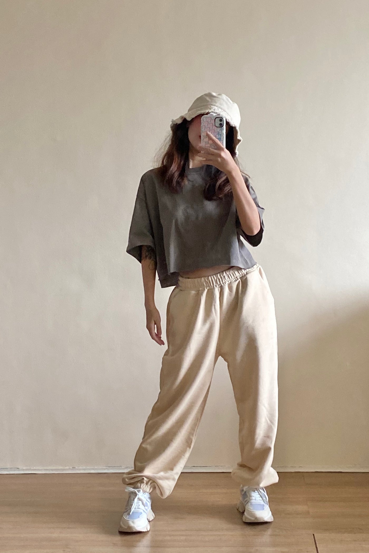 Half The Day Cropped Boxy Tee - Hunter