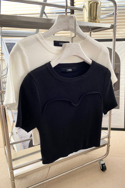 Hearts On Fire Baby Tee - Black
