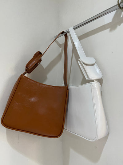 Shoulder Bag With Coin Purse - Camel