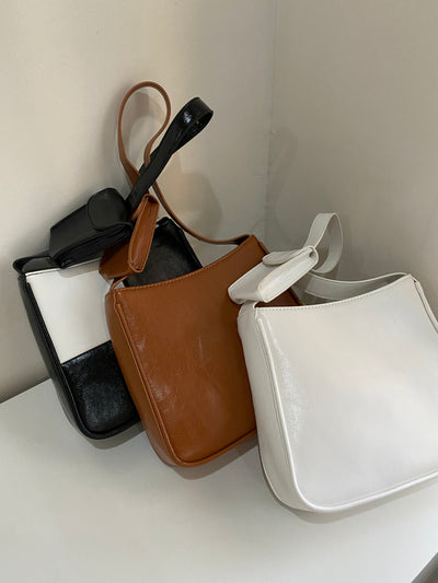 Shoulder Bag With Coin Purse - Camel