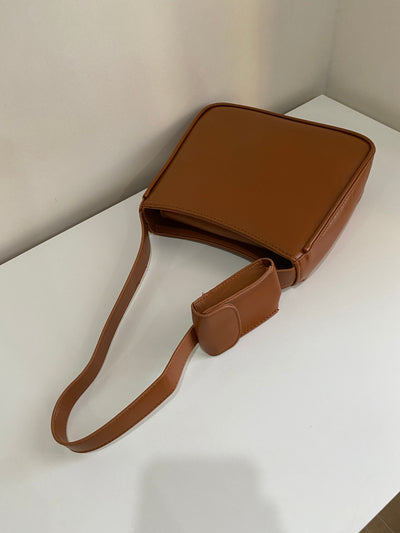 Shoulder Bag With Coin Purse - Camel