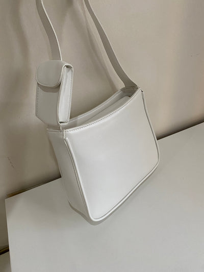 Shoulder Bag With Coin Purse - White