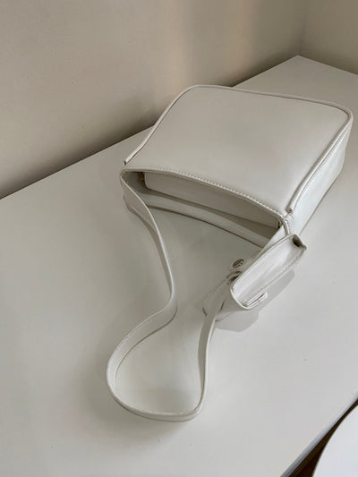 Shoulder Bag With Coin Purse - White