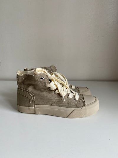 High Top Canvas Sneakers - Sage