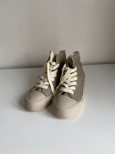 High Top Canvas Sneakers - Sage