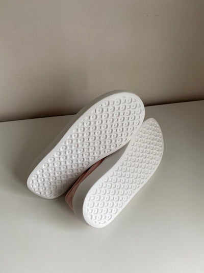 Chunky Sole Canvas Sneakers - Blush