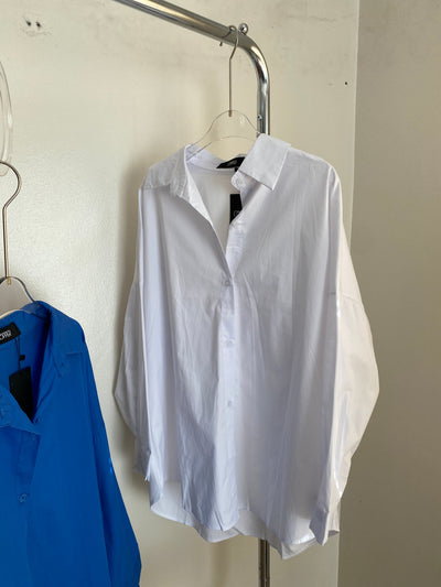 Oversized Longsleeve Shirt - White