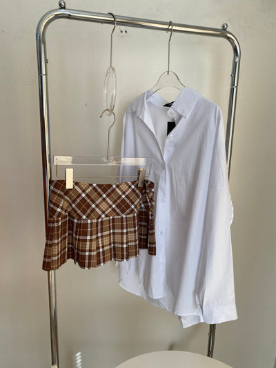 Oversized Longsleeve Shirt - White