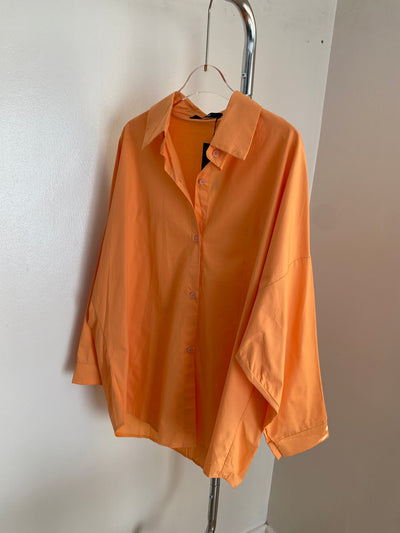 Oversized Longsleeve Shirt - Apricot