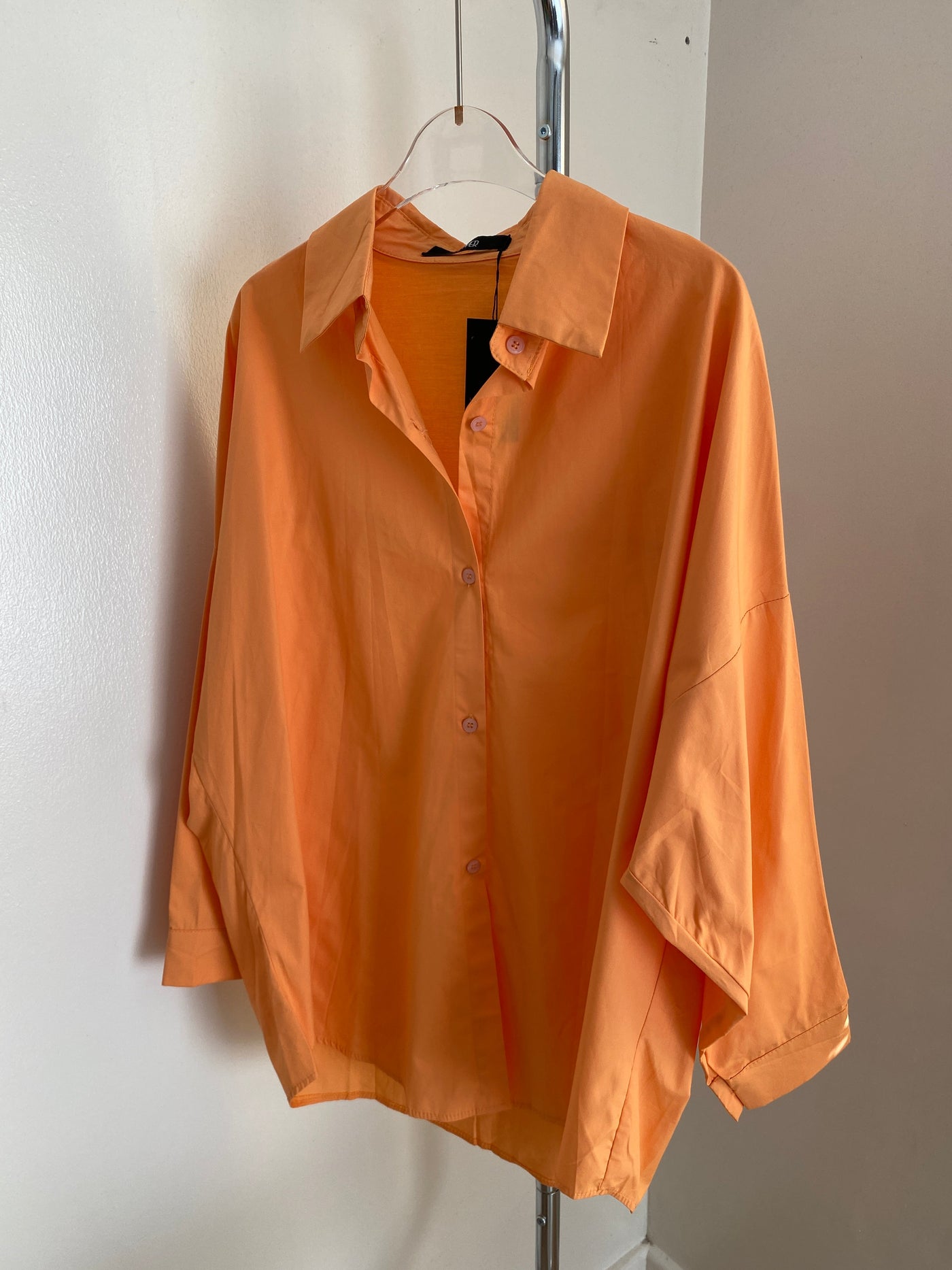 Oversized Longsleeve Shirt - Apricot