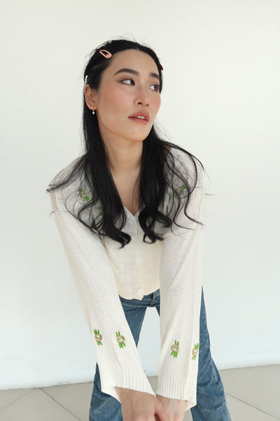 Late Bloomer Knit Cardi - Coconut