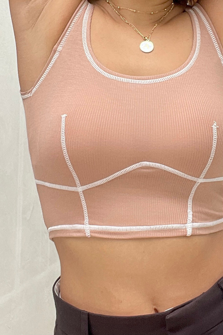 Make A Move Crop Top - Nude