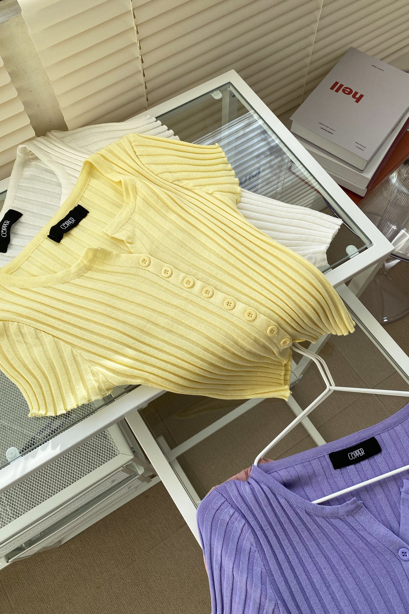 Miles Apart Button Through Baby Tee - Sun