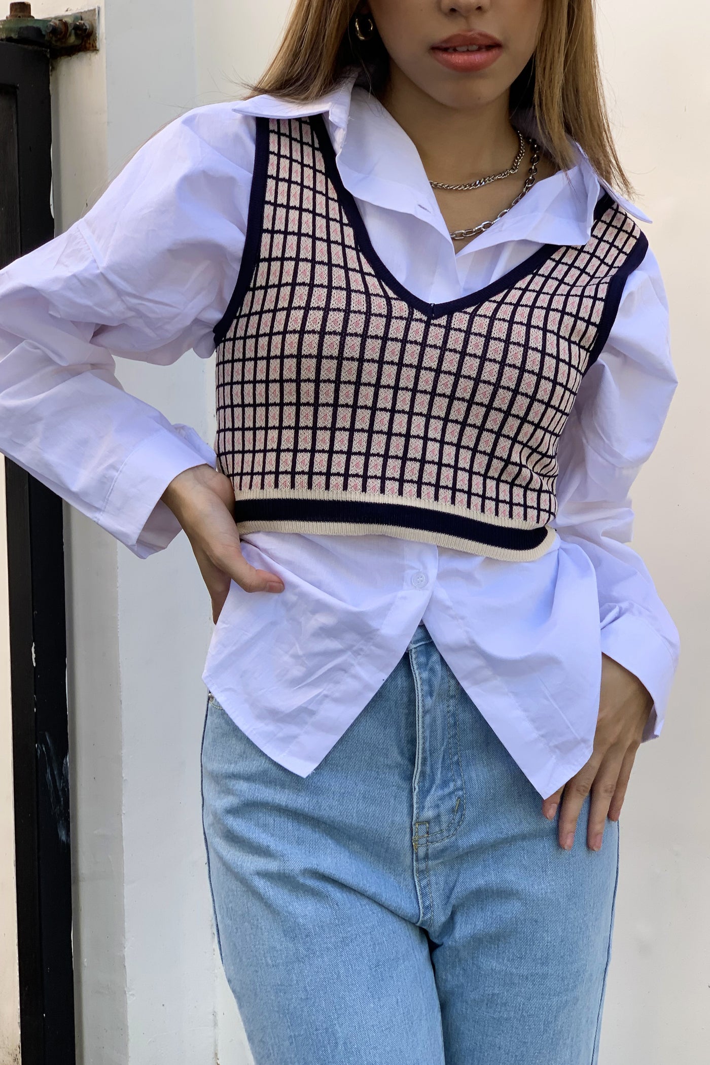 Off The Grid Knitted Crop Top