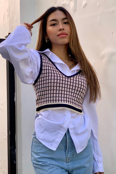 Off The Grid Knitted Crop Top