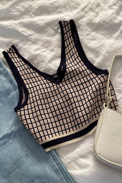 Off The Grid Knitted Crop Top