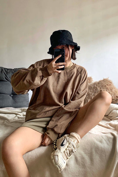 [EVERYDAY] On Repeat Oversized Lounge Sweatshirt - Aspen