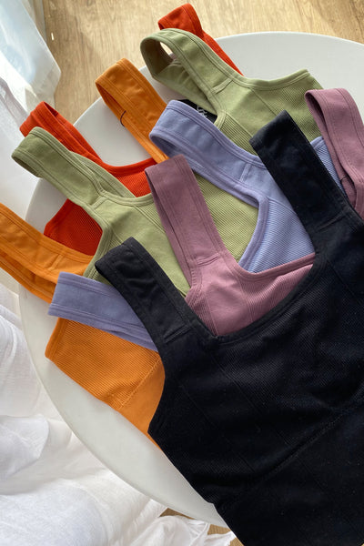 Pure Movement Workout Crop Top - Steel