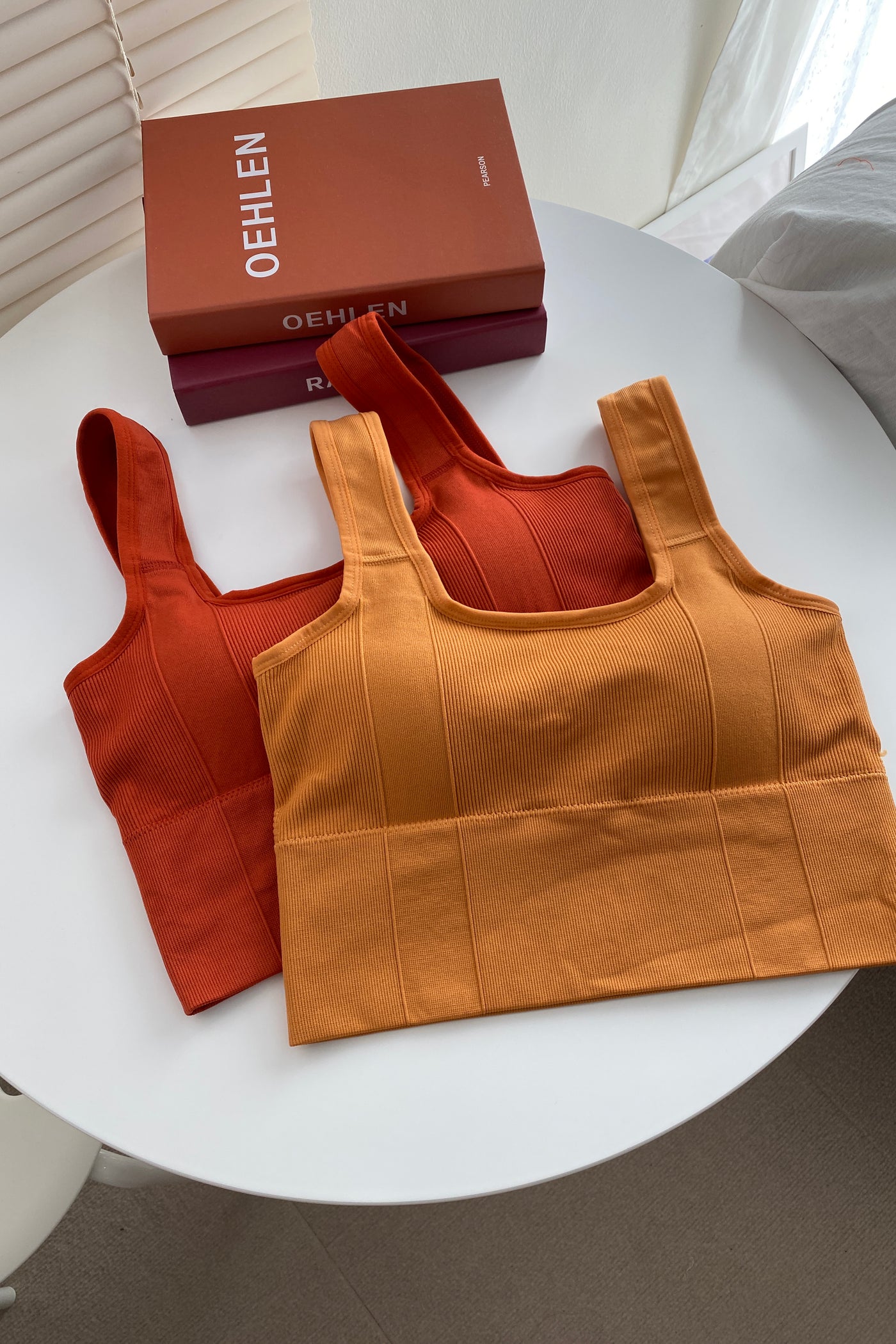 Pure Movement Workout Crop Top - Mango