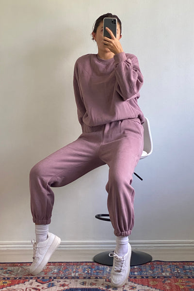 [EVERYDAY] Don’t Sweat It Essential Jogger Pants - Purple Dusk