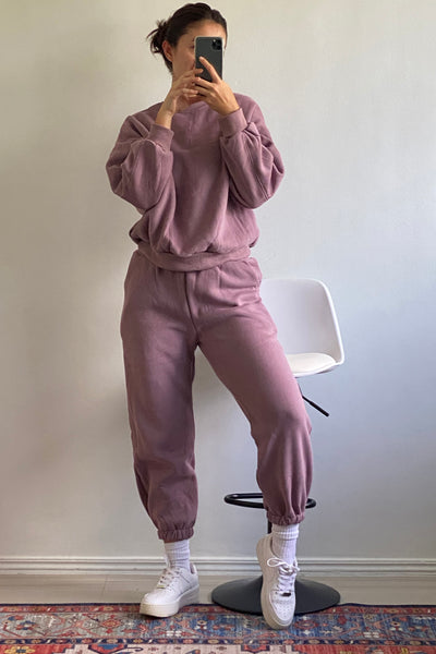[EVERYDAY] Don’t Sweat It Essential Jogger Pants - Purple Dusk