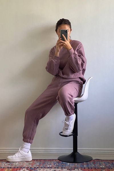 [EVERYDAY] Don’t Sweat It Essential Jogger Pants - Purple Dusk