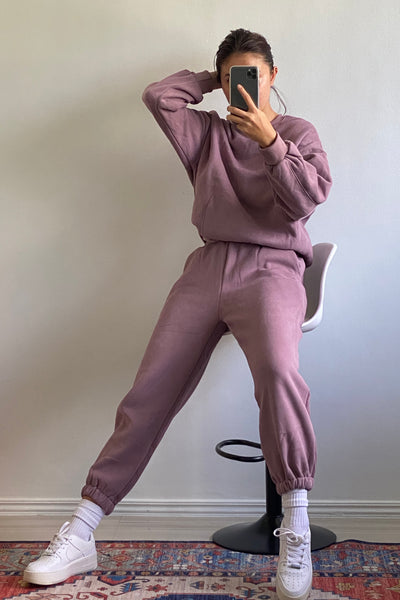 [EVERYDAY] Don’t Sweat It Essential Jogger Pants - Purple Dusk