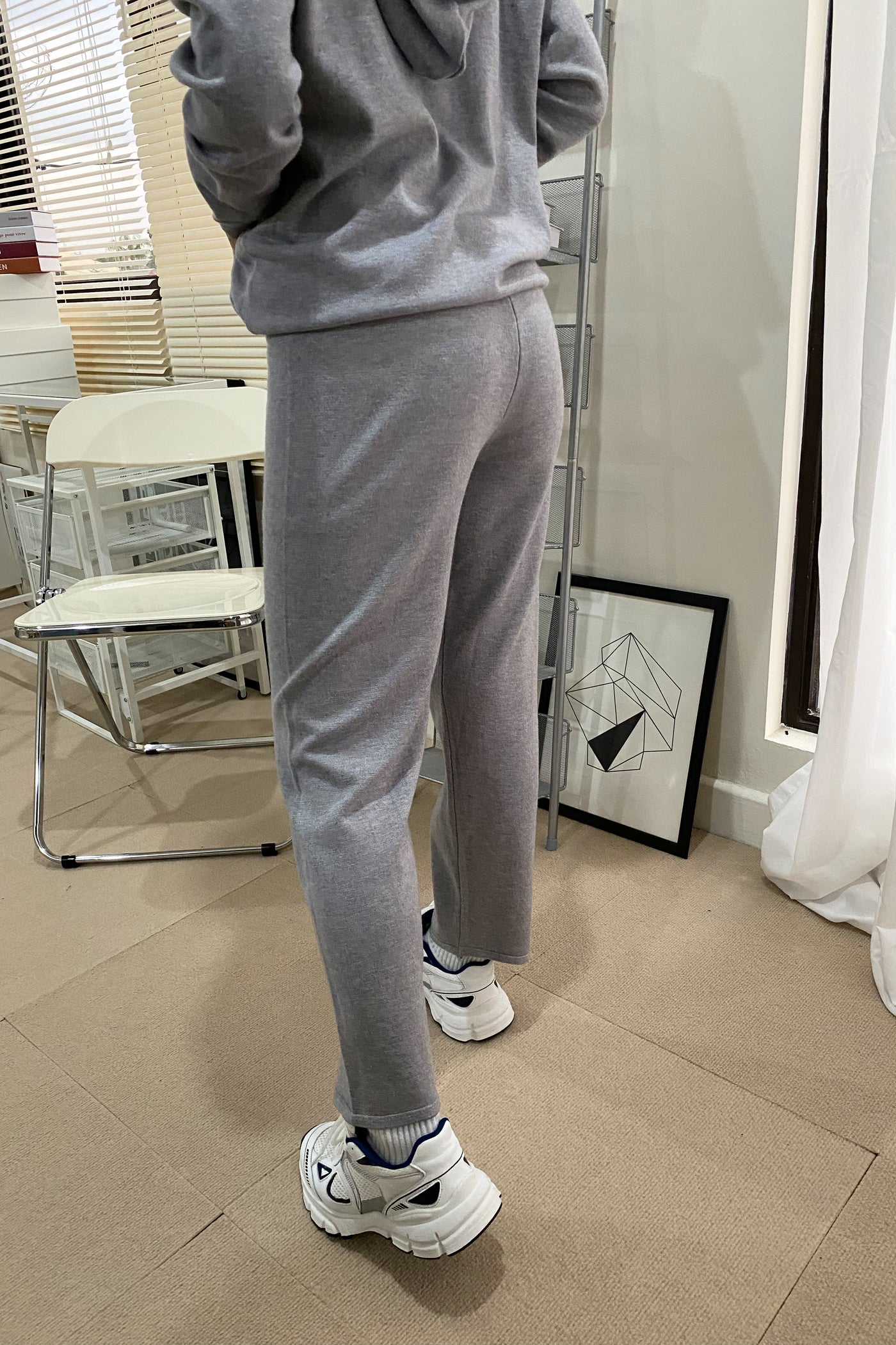See You Around Knit Hoodie and Sweatpants Set - Stone