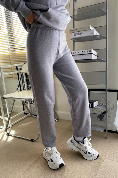 See You Around Knit Hoodie and Sweatpants Set - Stone