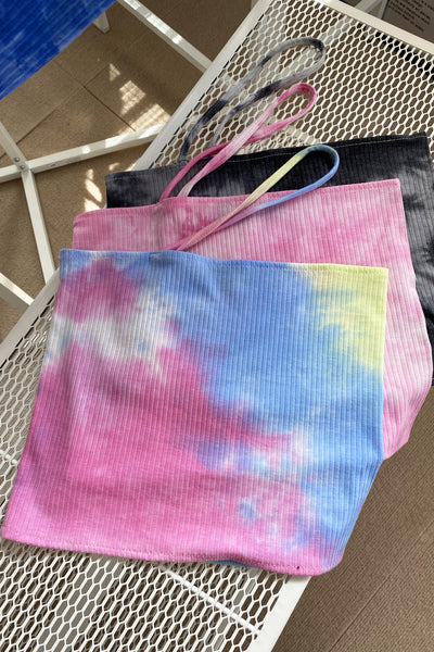 Vivid Dreams Asymmetrical Tie Dye Tank Top - Pink Lemonade