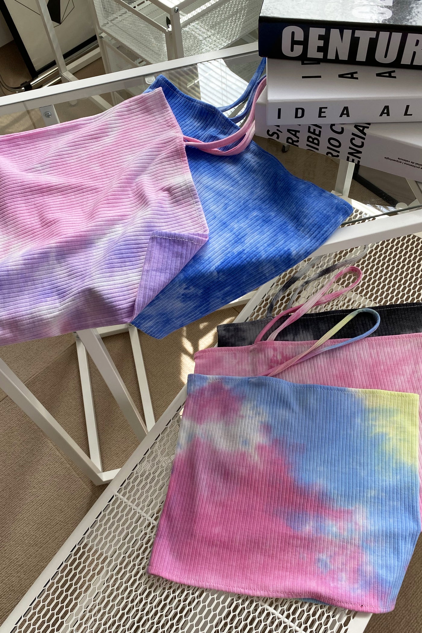 Vivid Dreams Asymmetrical Tie Dye Tank Top - Pink Lemonade