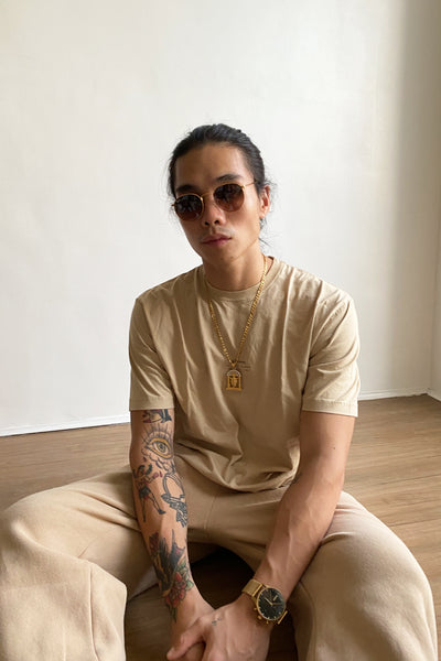 [EVERYDAY] Don’t Sweat It Essential Jogger Pants - Latte