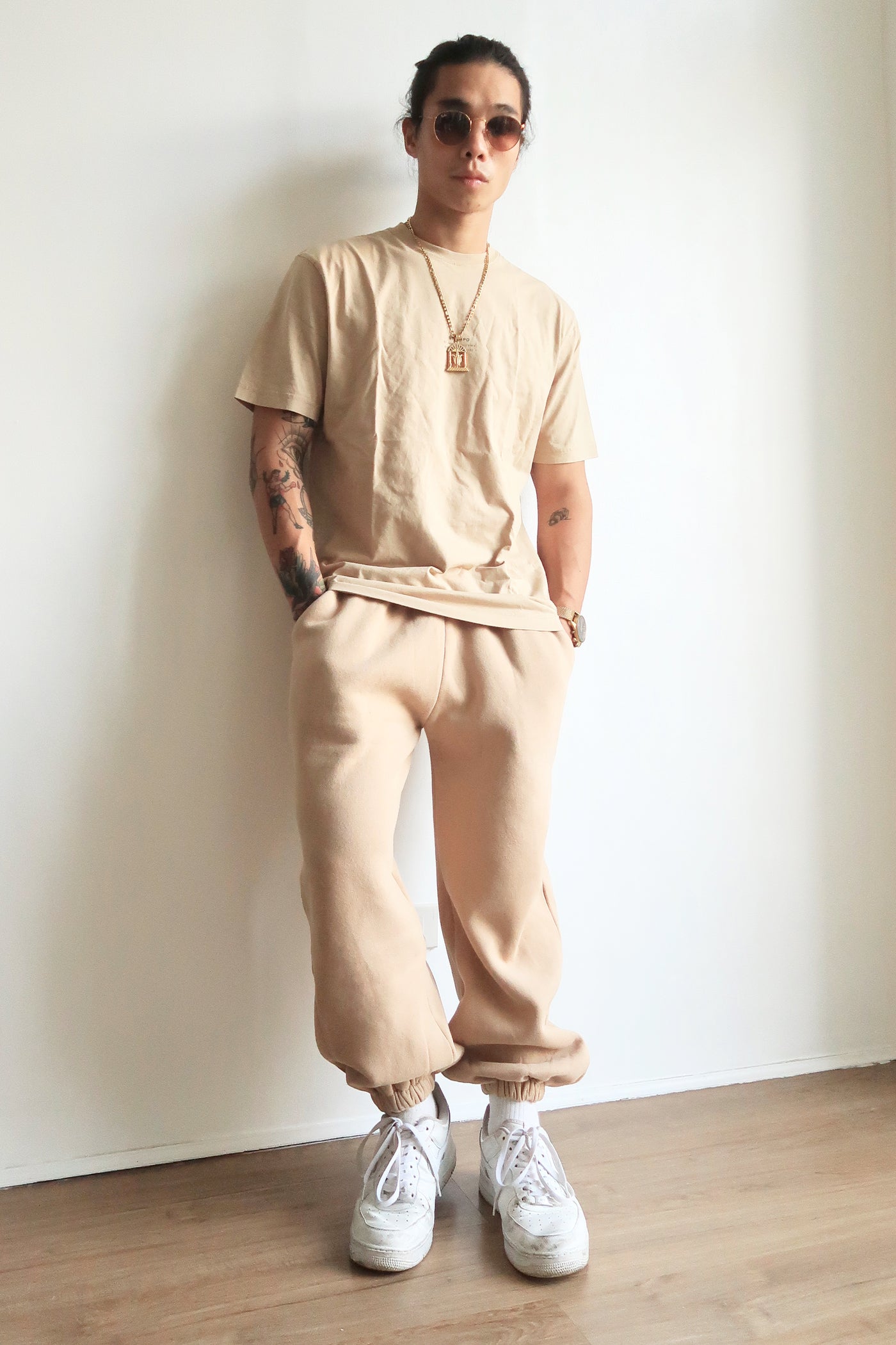 [EVERYDAY] Don’t Sweat It Essential Jogger Pants - Latte