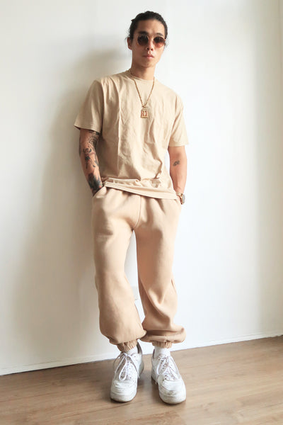 [EVERYDAY] Don’t Sweat It Essential Jogger Pants - Latte